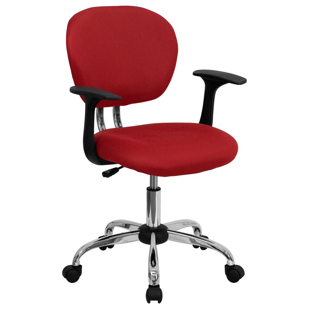 Flash Furniture Swivel Task Chair in Red, , large
