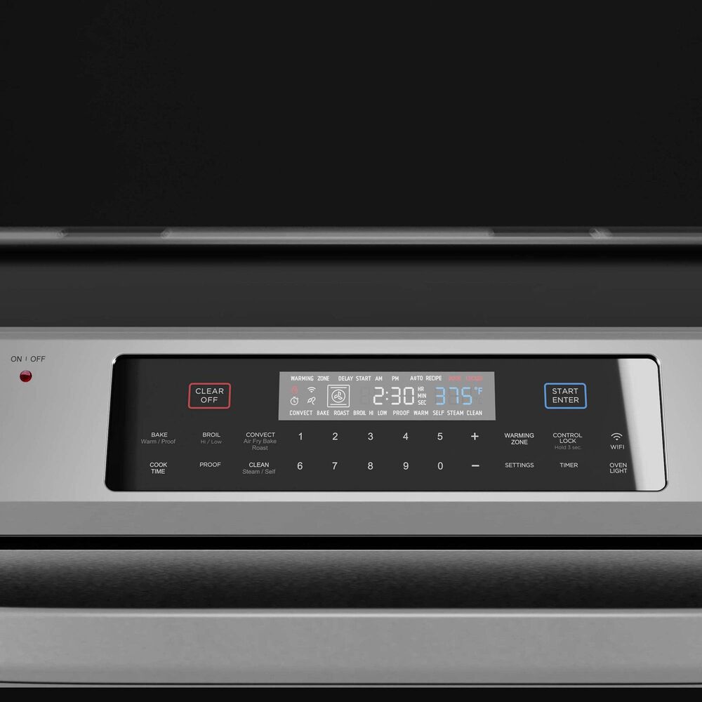 Midea 6.3 Cu. Ft. 5-Burner Smart Slide-In Electric Range in Stainless Steel, , large