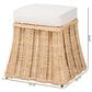 bali & pari Rotem Small Ottoman in Neutral, , large
