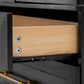 HOMLUX 78.2" Tall Farmhouse Kitchen Pantry Cabinet with 8 Door Shelves, Storage Cabinet with 3 Adjustable Shelves, 3 Large Drawers, Versatile Cupboard for Kitchen, Dining & Bathroom, Ash Black, , large