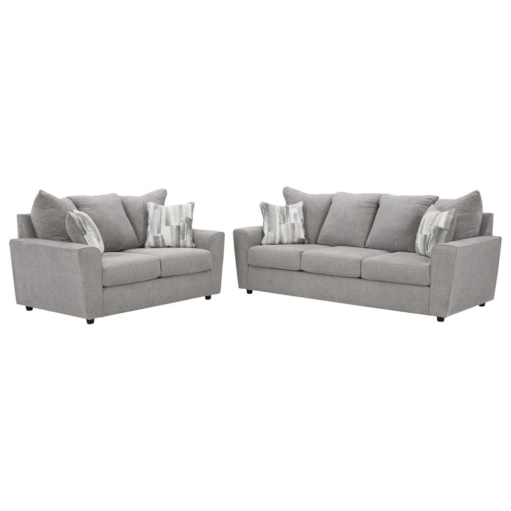 Ashley Stairatt Stationary Sofa and Loveseat Set in Anchor, , large