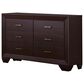 Pacific Landing Kauffman Dresser and Mirror in Dark Cocoa, , large