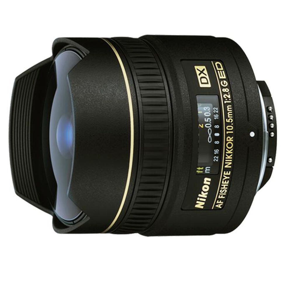 Nikon Fisheye Nikkor 10.5mm f/2.8G ED DX Autofocus Lens, , large