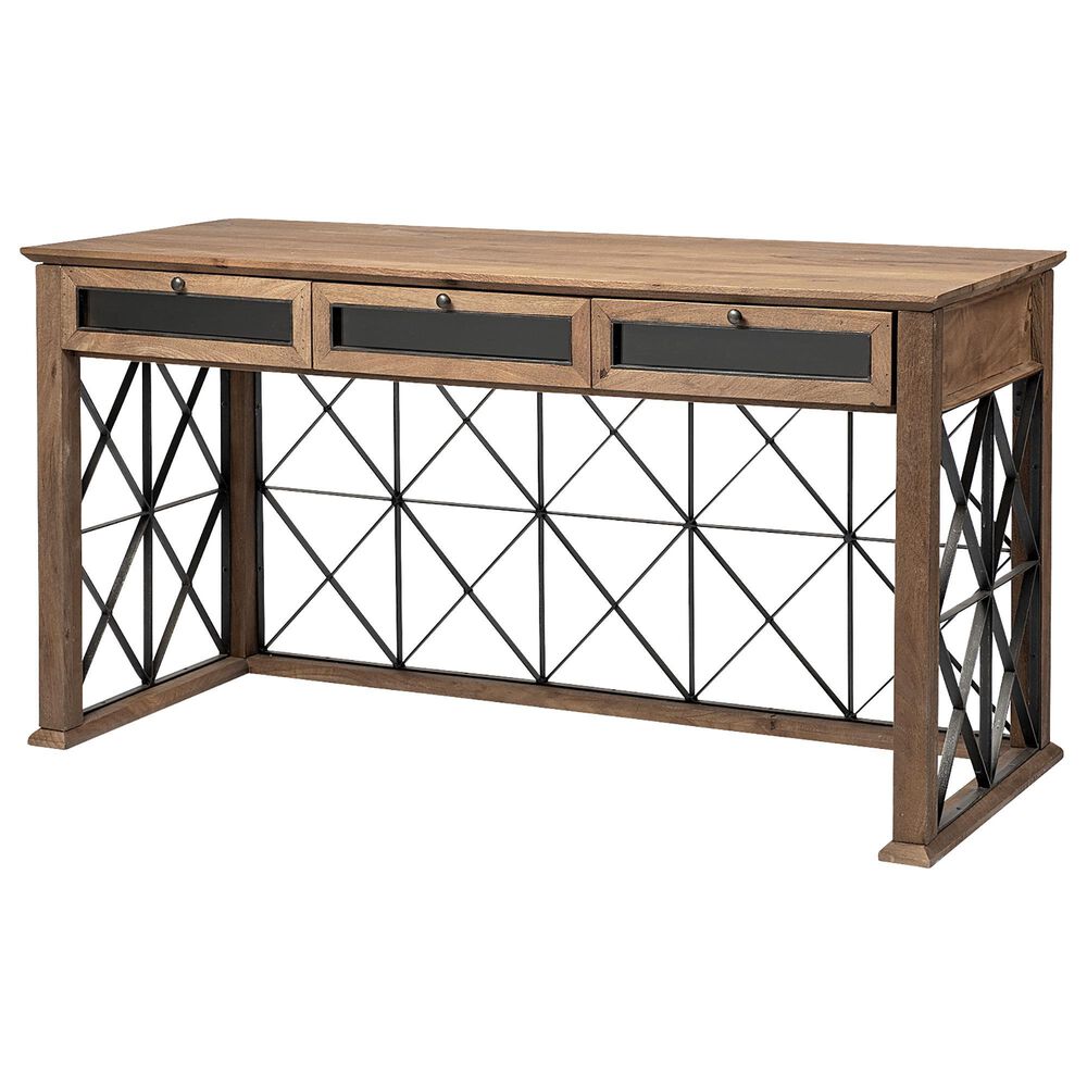 Mercana Eldorado III Desk in Brown and Black , , large