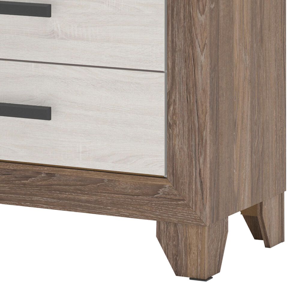 Ashley Sharnari 6-Drawer Dresser Only in Antique White and Gray Brown, , large