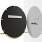 James Martin Platform 24" Round Mirror in Radiant Gold, , large