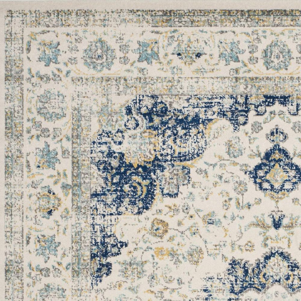 Safavieh Evoke EVK220C-25 2&#39;2&quot; x 5&#39; Ivory/Blue Runner, , large