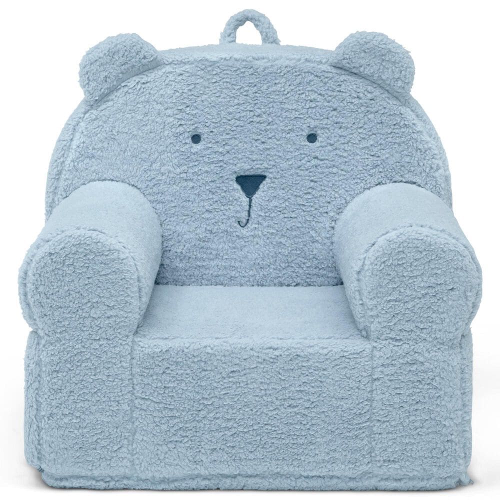 Delta Children Sherpa Bear Chair in Powder Blue, , large