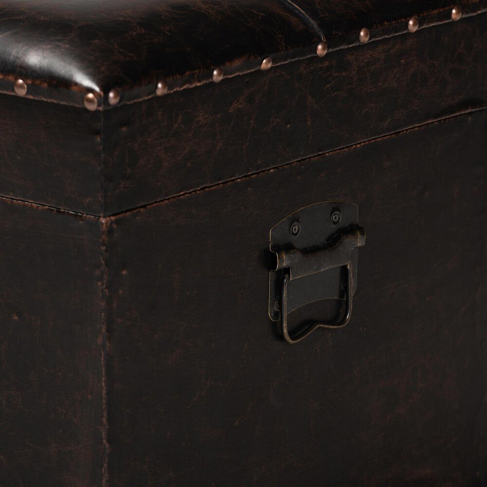 Baxton Studio Janna Storage Ottoman in Dark Brown, , large