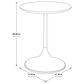 OSP Home Flower Side Table in White, , large