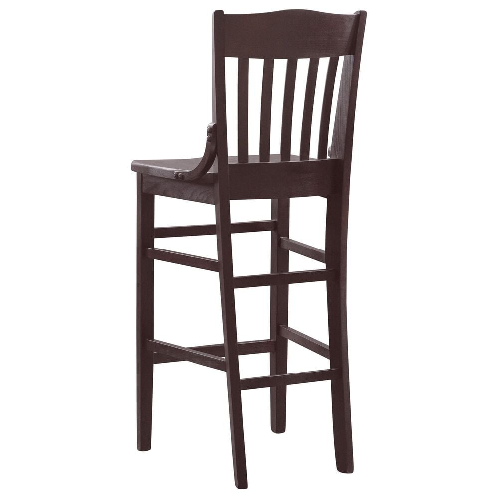 Linon Home Decor Jace Bar Stool in Dark Brown, , large