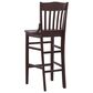 Linon Home Decor Jace Bar Stool in Dark Brown, , large