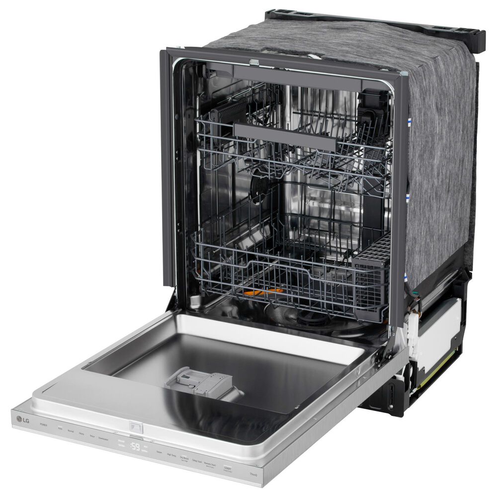 LG 24" Built-In Pocket Handle Dishwasher with SteamAssist in PrintProof Stainless Steel, , large