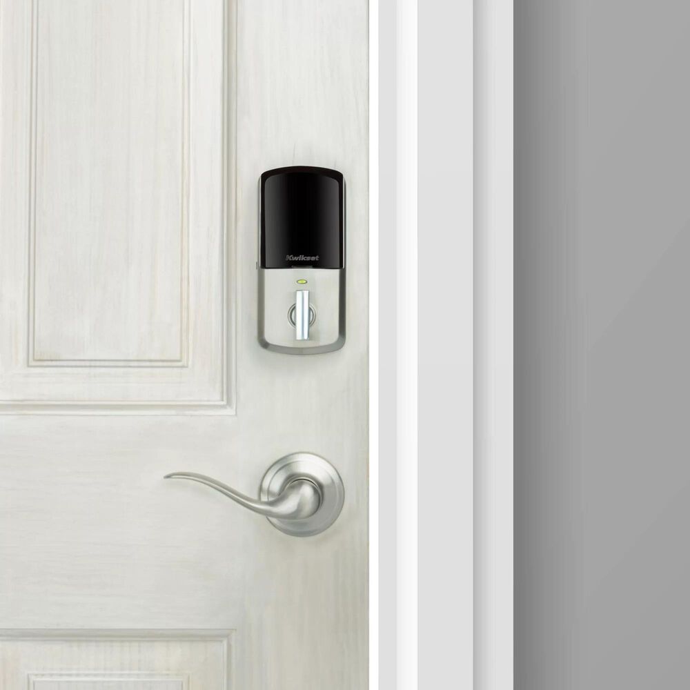 Kwikset Aura Bluetooth Enabled Smart Lock in Satin Nickel, , large