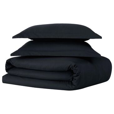 Pem America Brooklyn Loom Classic 3-Piece King Duvet Set in Black, , large