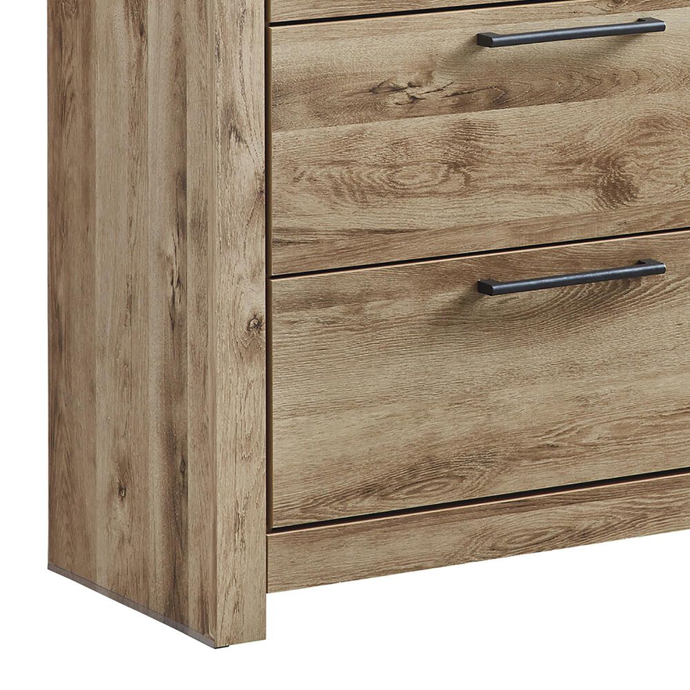Ashley Hyanna 4-Piece Queen Bedroom Set in Golden Rustic, , large