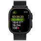 Apple Watch Ultra 3 (GPS+Cellular) 49mm Titanium Case with Titanium Milanese Loop - Medium in Black and 2-Year AppleCare+, , large