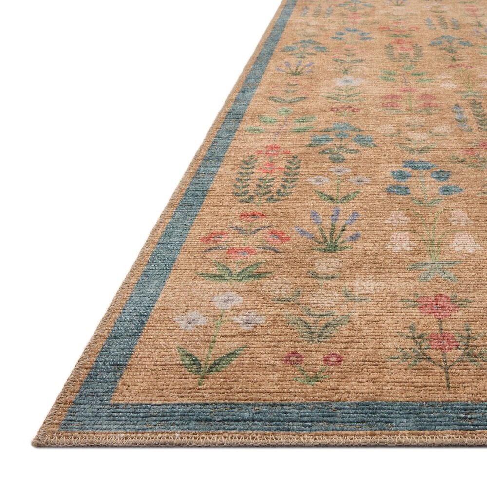 Rifle Paper Co. x Loloi Edinburgh Wheat and Multicolor 2'3" x 3'9" Area Rug, , large