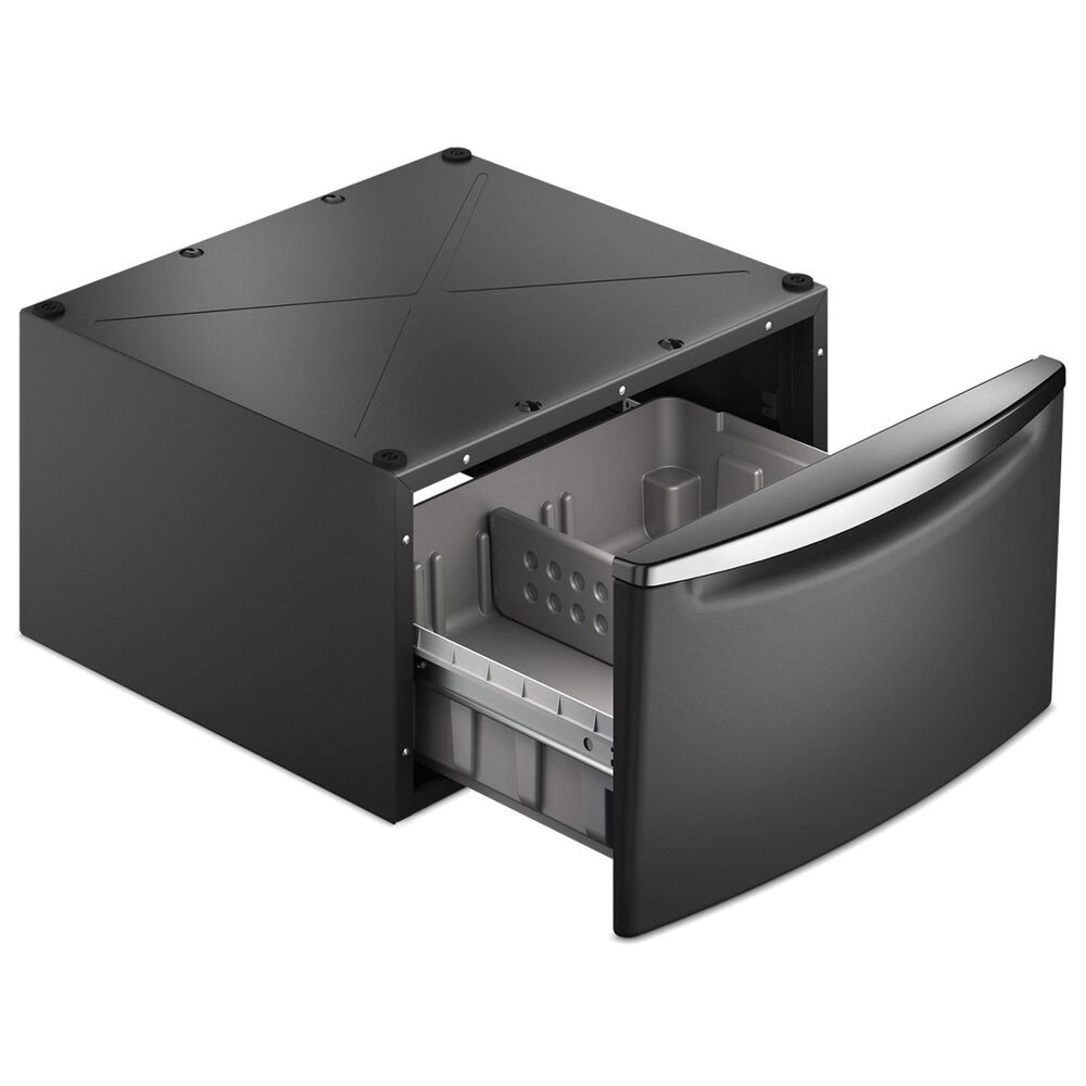 Maytag 15.5&quot; Pedestal Storage Drawer for Front Load Washer and Dryer in Volcano Black, , large