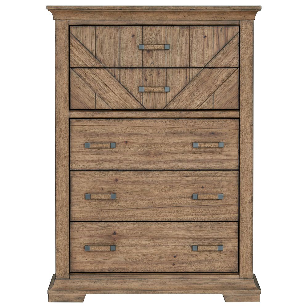 Sasha Lee Eagle River 5-Drawer Chest in Hickory, , large