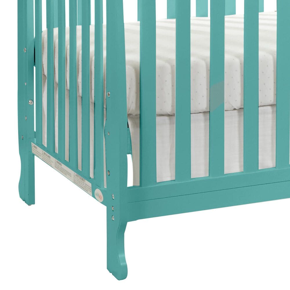 Hearth and Haven Riley 4-In-1 Convertible Crib in Turquoise, , large