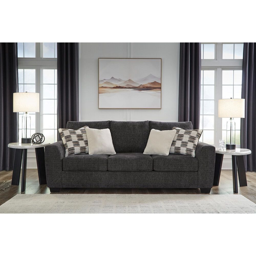 Ashley Loreo Stationary Queen Sofa Sleeper in Ebony, , large