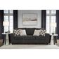 Ashley Loreo Stationary Queen Sofa Sleeper in Ebony, , large