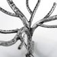 Furniture of America Lalia Side Table with Tempered Glass Top and Tree Branch Base in Gun Metal, , large