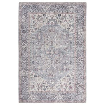 Nourison Series 1 Soft Grey and Ivory 7"10" x 9"10" Area Rug, , large