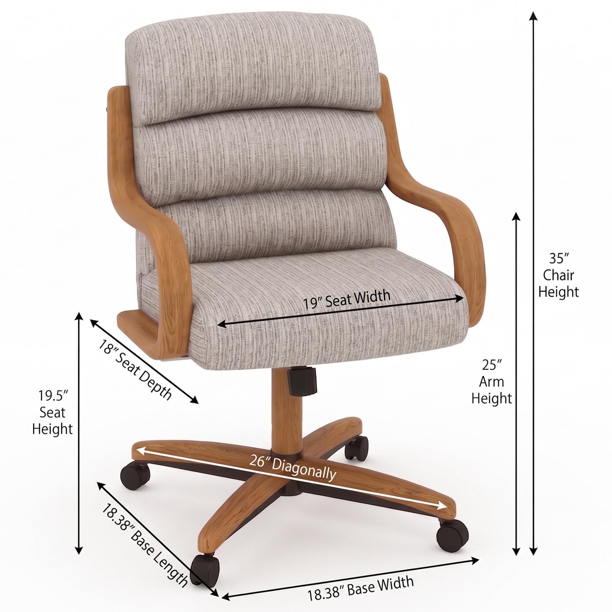 Northrow Nova Swivel Tilt Arm Chair in Fog