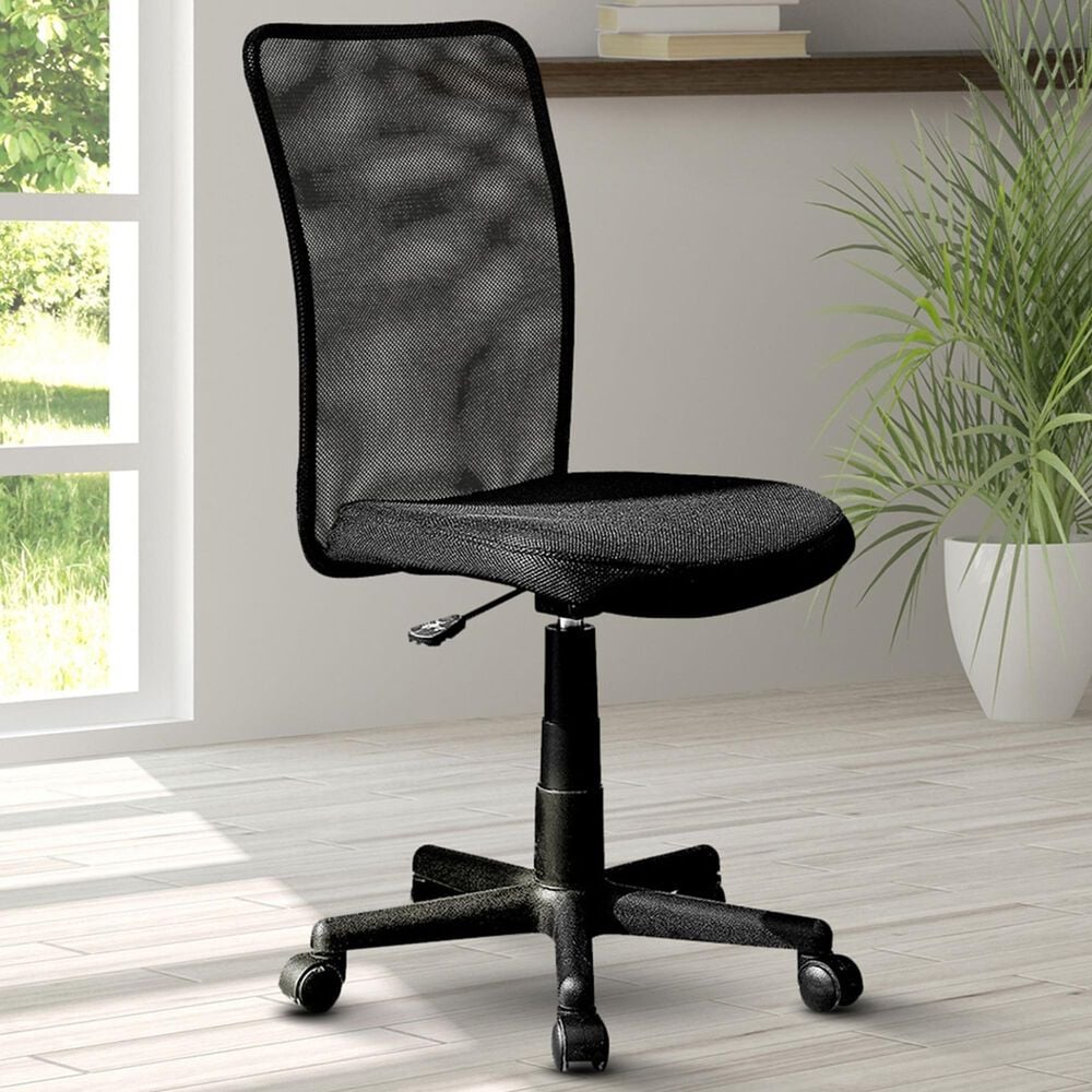 Rta Products Llc Mesh Task Office Chair in Black, , large