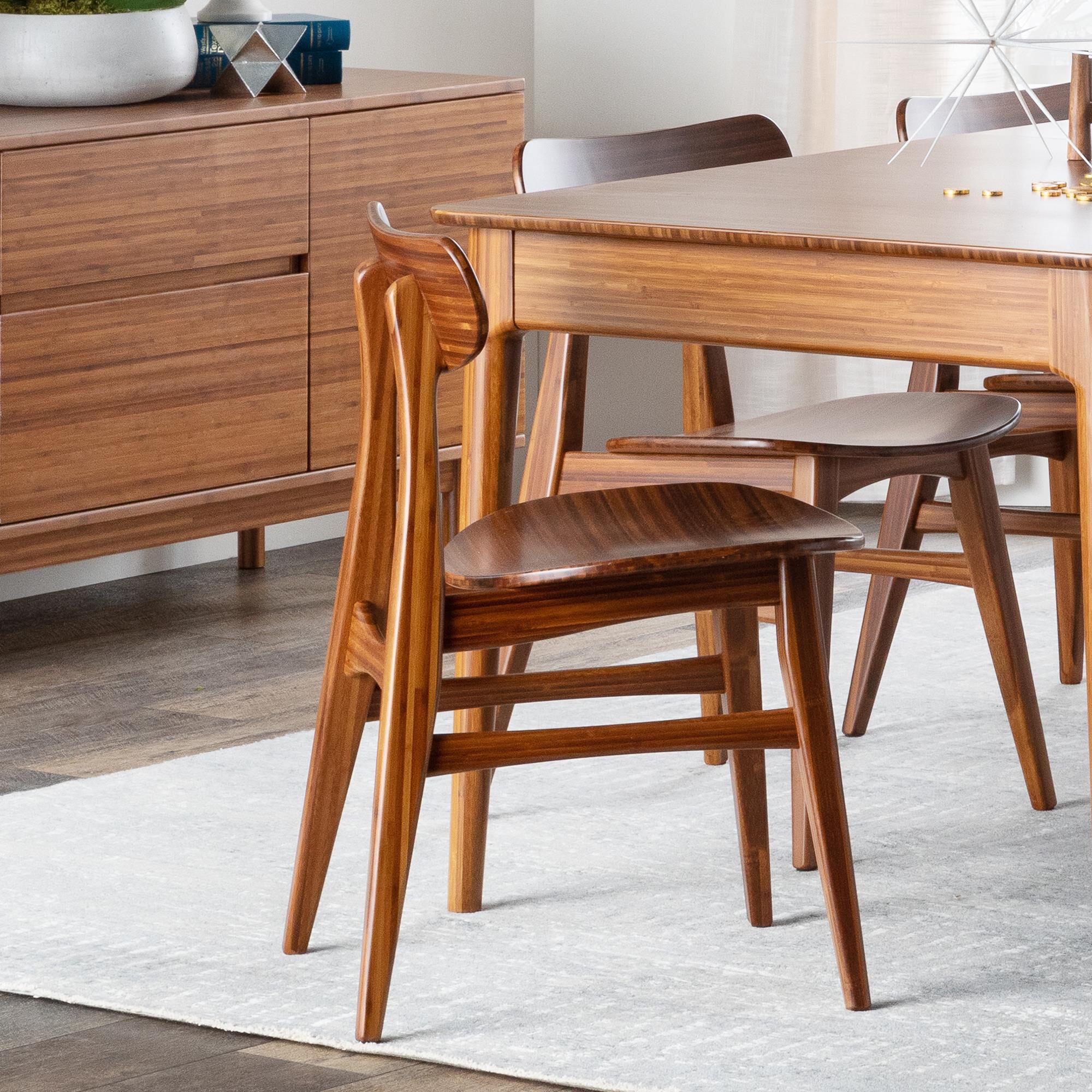 Bamboo dining 2025 room table