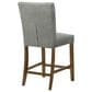 Coaster Paxton Counter Chair with Grey Upholstery in Warm Brown, , large