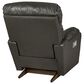 La-Z-Boy Morrison Leather Power Rocker Recliner in Grey, , large