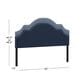 The Monday Company Cynthia Upholstered Headboard in Navy, , large