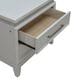 Belle Furnishings Reflections 2-Drawer Nightstand in Pearl White and Rhinestone, , large