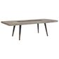 Nicolette Home Ryker Rectangular Dining Table in Black, Grey, and Aged Brass, , large