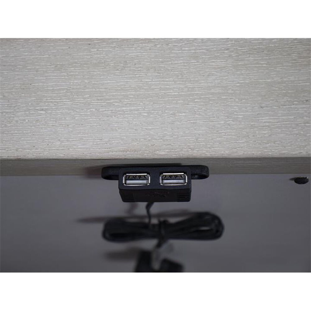 Riverside Furniture Laguna 5 Piece Queen Bedroom Set in Drift with USB Ports, , large