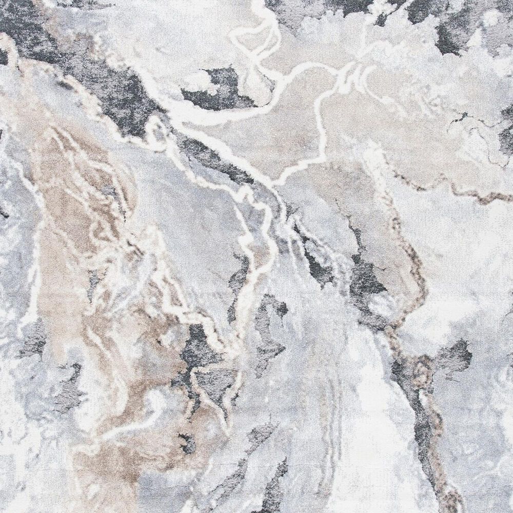 Safavieh Cyrus Shag CYR121G 3' Round Grey and Beige Area Rug, , large