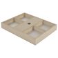 James Martin Vanities Emmeline 72" Double Bathroom Vanity in Pebble Oak with 3 cm Eternal Jasmine Pearl Quartz Top and Rectangular Sinks, , large