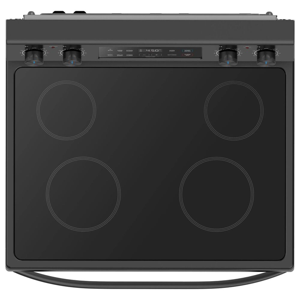 Midea 6.3 Cu. Ft. 4-Element Freestanding Electric Range with Steam Cleaning in Black, , large