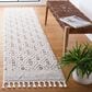 Safavieh Marrakesh MRK546 2"2" x 6" Ivory and Grey Runner, , large