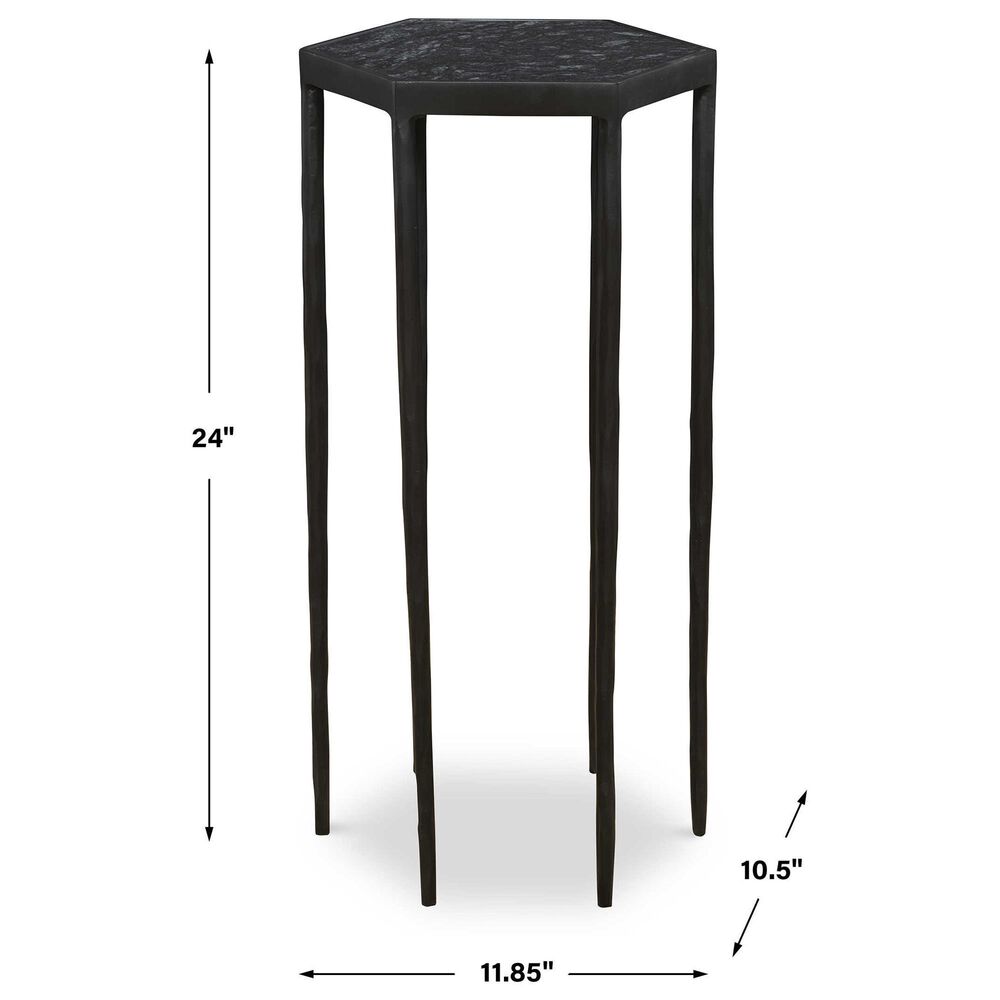 Uttermost Aviary Accent Table in Satin Black, , large