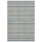Dalyn Rug Company Soft Essentials Striped Blue 3" x 5" Indoor/Outdoor Area Rug, , large