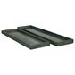 Maple and Jade 2-Piece Tray Set with Raised Border in Matte Dark Green, White and Black, , large