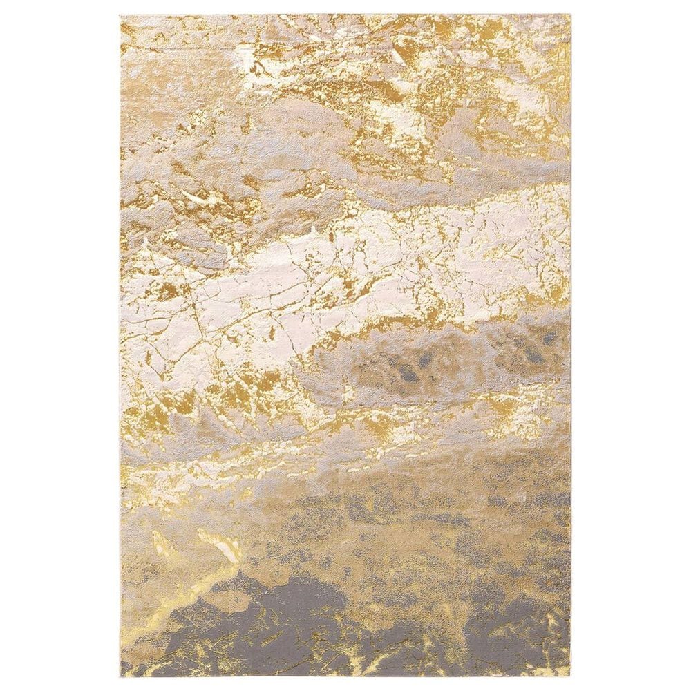Jaipur Catalyst Cisco Frost Gray and Travertine 6"7" x 9"6" Area Rug, , large