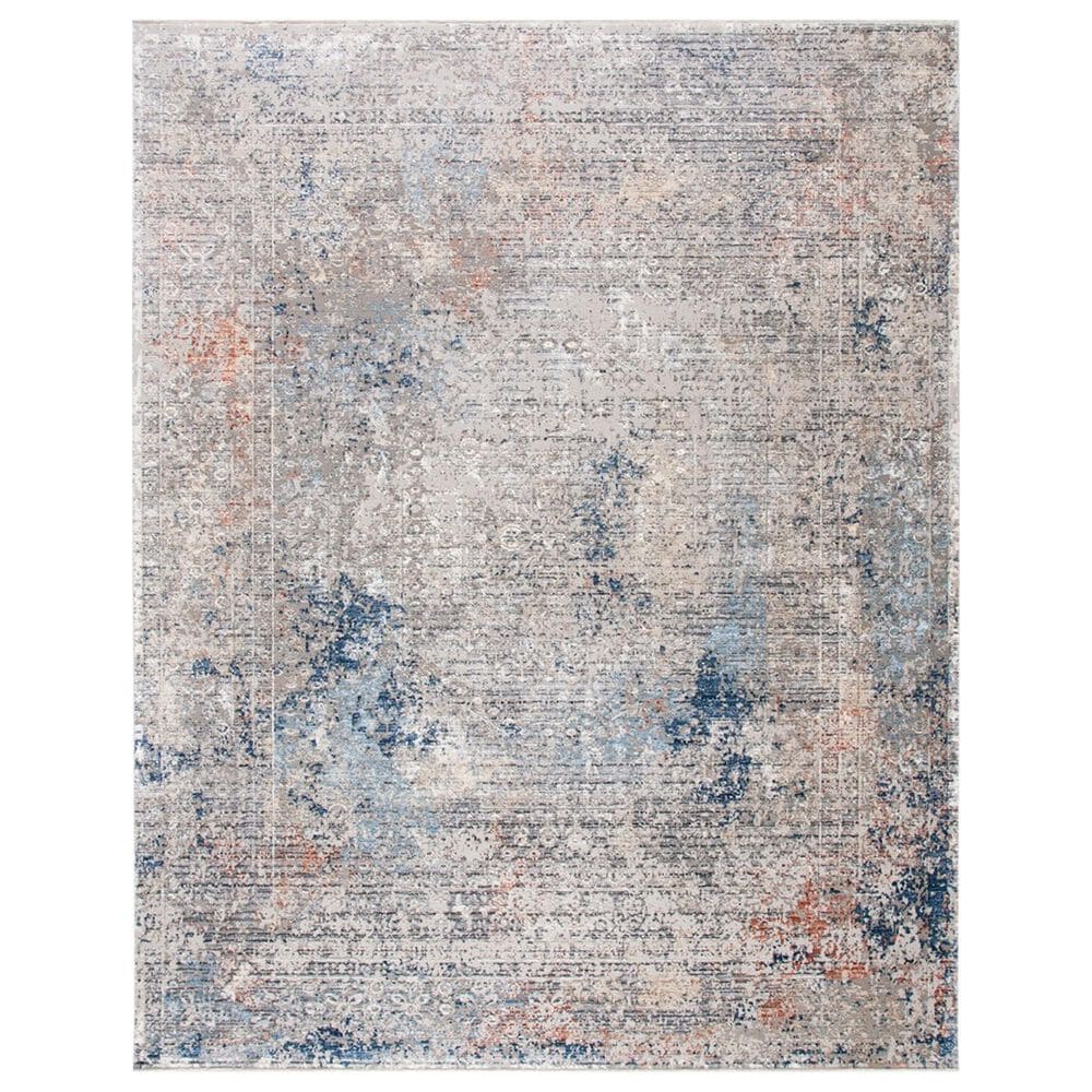 Safavieh Dream DRM426F 8" x 10" Grey and Blue Area Rug, , large