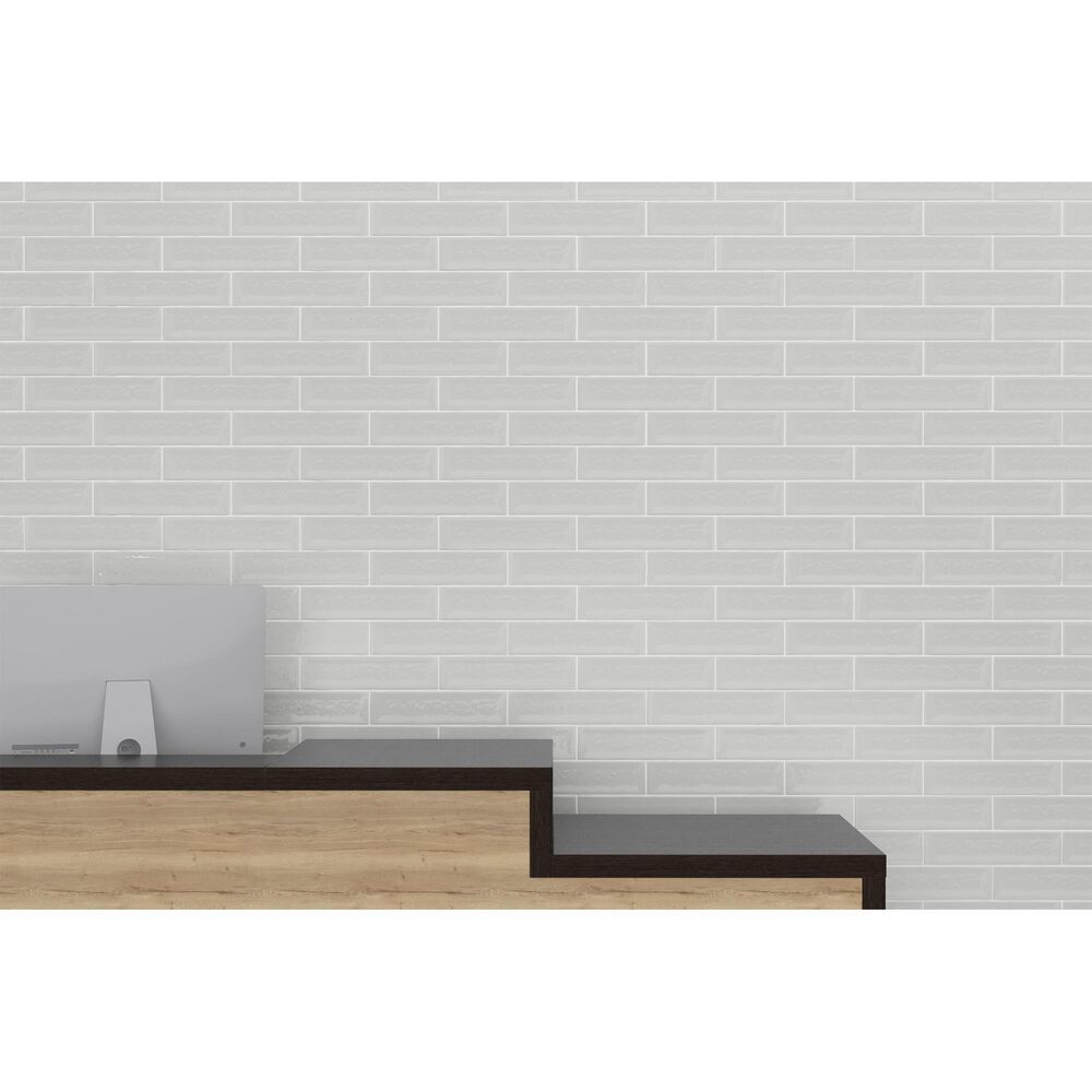 Emser Raku White 3&quot; x 12&quot; Glossy Ceramic Tile with 6.3 Sq. Ft./Carton, , large