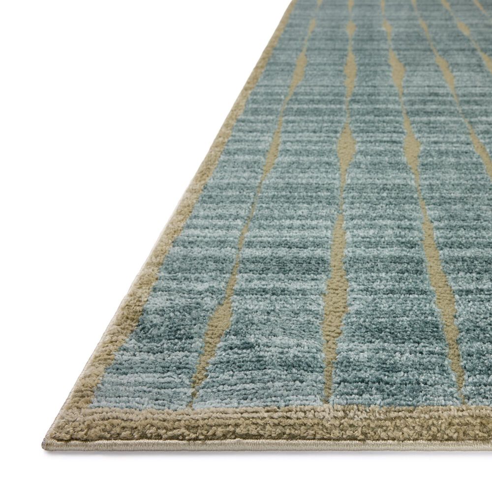 Chris Loves Julia x Loloi Calvin Ocean and Olive 2'3" x 3'10" Area Rug, , large