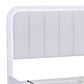 Ashley Jarlee King Upholstered Platform Bed in White with Lighting, , large